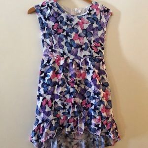 Girls High Low Butterfly Dress